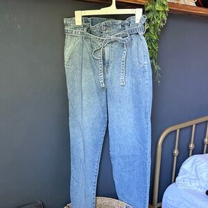 Wild Fable High-Waisted “Paper Bag” Blue Jeans size 12